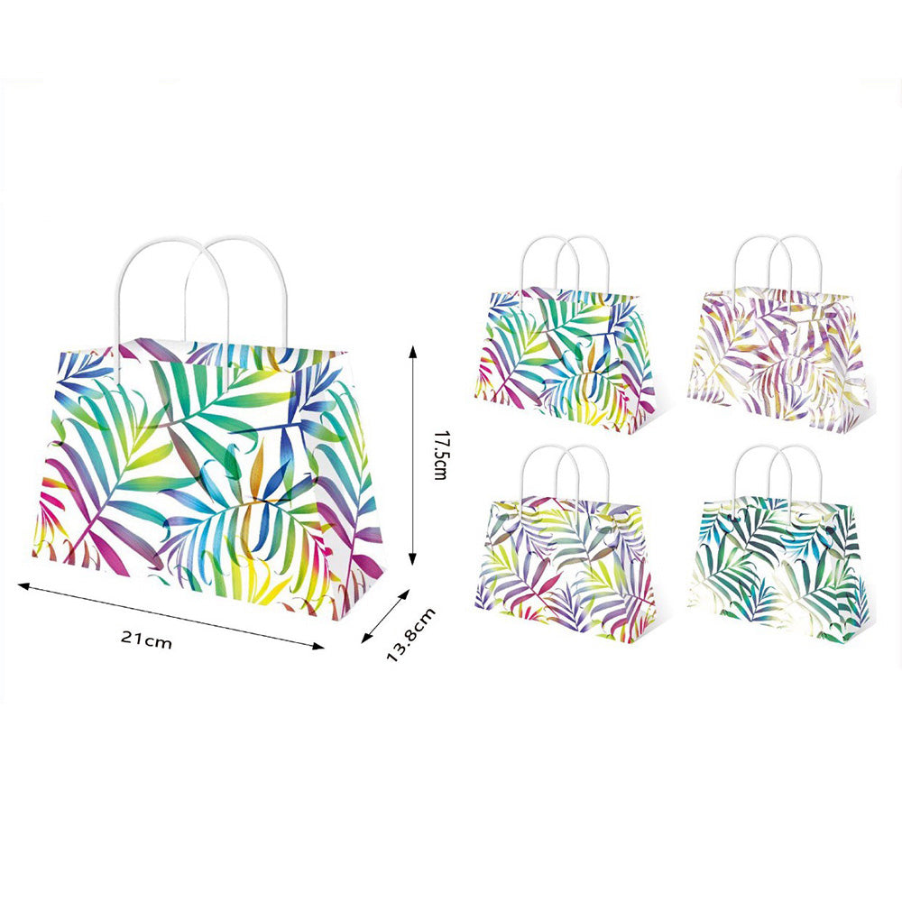 OEMΧάρτινη Σακούλα Δώρου Flowers Glitter 21χ17,5χ13,8 εκ 4 Σχέδια - 1 Τμχpapell.gr